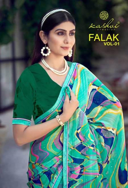 Falak Vol 1 By Kashvi Georgette Fancy Printed Saree